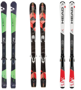 Adult Basic ski package for season rental at aj motion sports